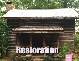 Historic Log Cabin Restoration  Tennille, Georgia